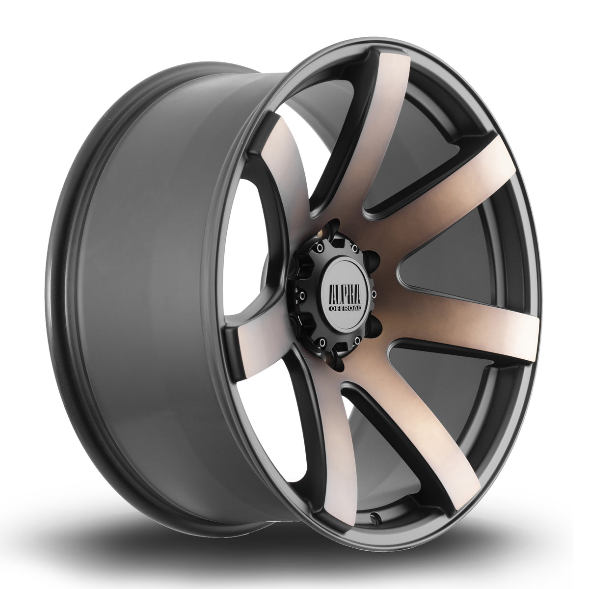 Llanta Rota Gauntlet 20x9" 6x139.7 ET10 negro mate bronce