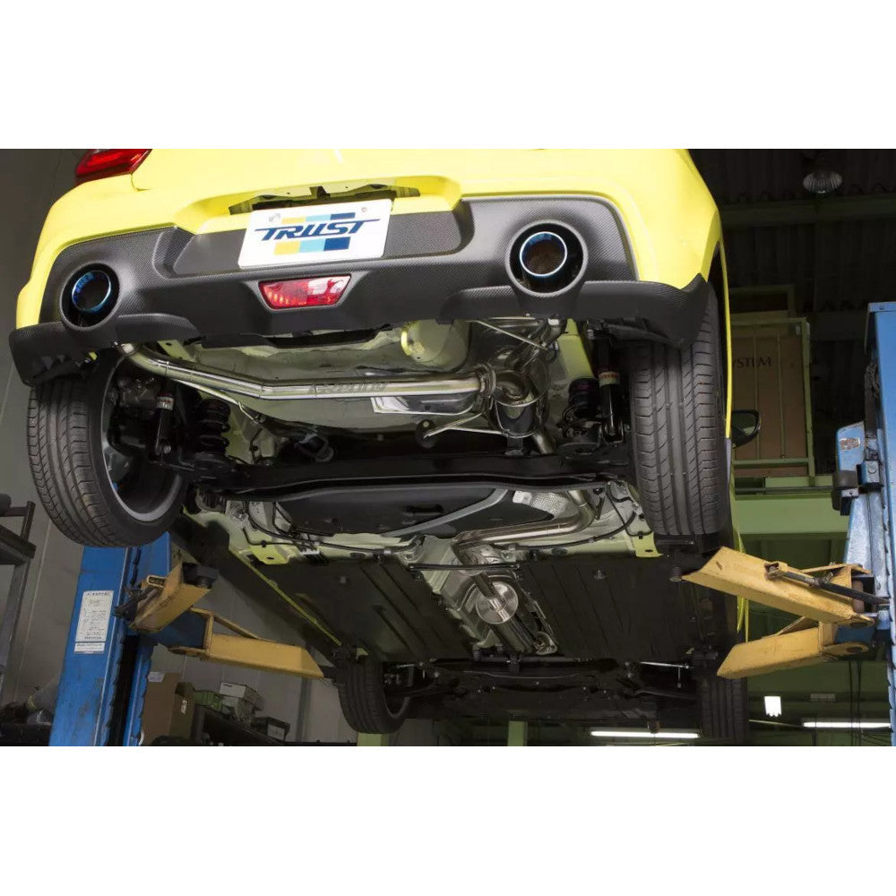 Silencioso GReddy Comfort Sports GT Slash y tramo central para Suzuki Swift Sport ZC33S (2017+)