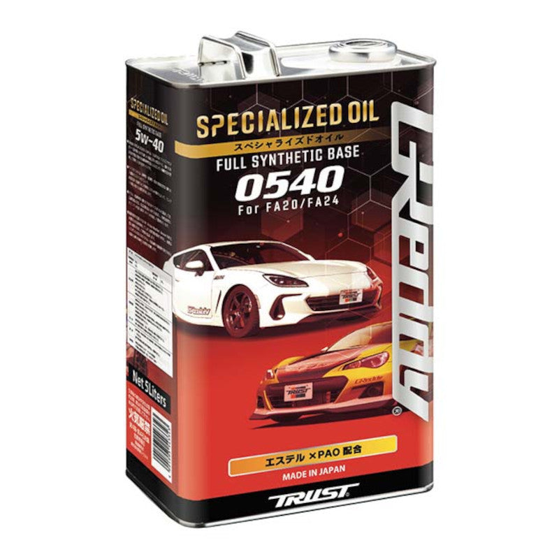 Aceite de motor GReddy 0540 Specialized 5W40 para FA20 y FA24 (5L, GT86/GR86 y BRZ)