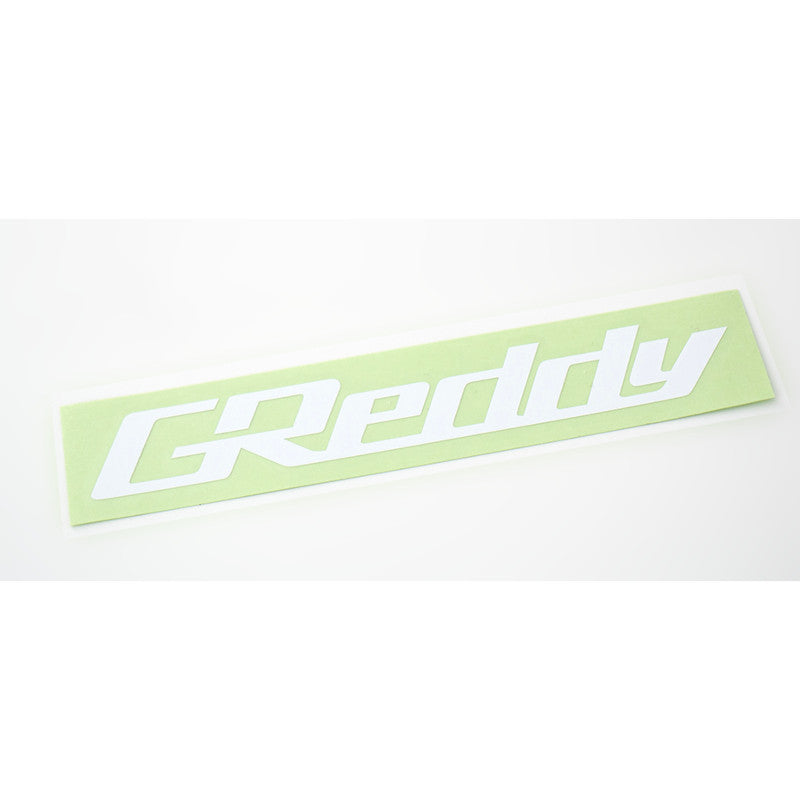 Pegatina GReddy blanco (14 cm)