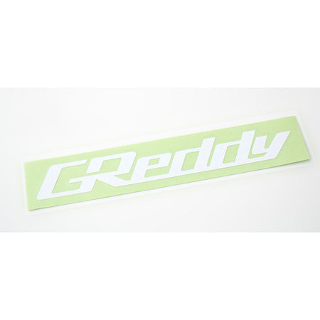 Pegatina GReddy blanco (14 cm)