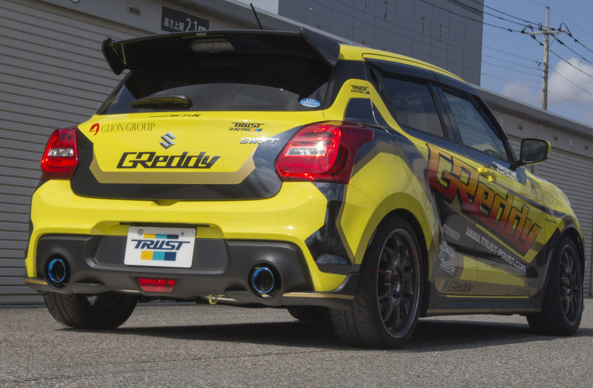 Línea de escape cat-back GReddy Power Extreme R para Suzuki Swift Sport ZC33S (2017+)