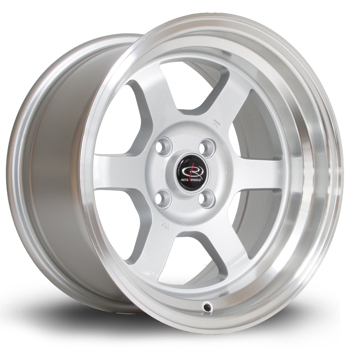 Llanta Rota Grid V 15x8" 4x100 ET0 plata / labio pulido
