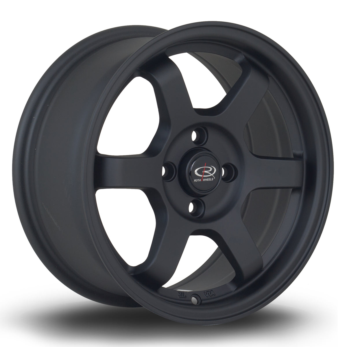 Llanta Rota Grid 15x7" 4x100 ET40 negro mate