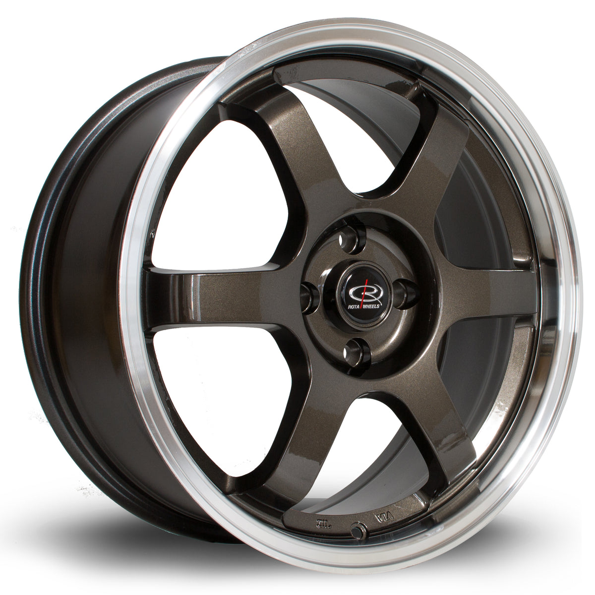 Llanta Rota Grid 17x7,5" 5x114.3 ET45 gunmetal / labio pulido