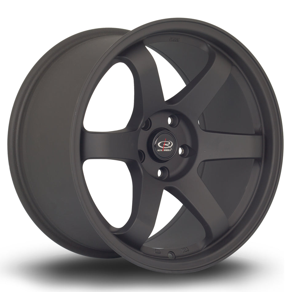 Rota Grid 18x10" 5x114.3 ET15, Flat Black