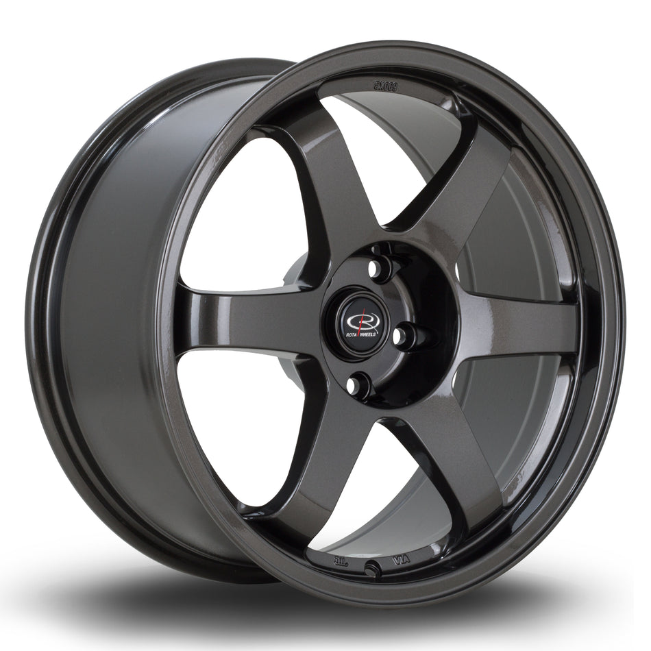 Rota Grid 18x8.5" 5x100 ET44, Gunmetal