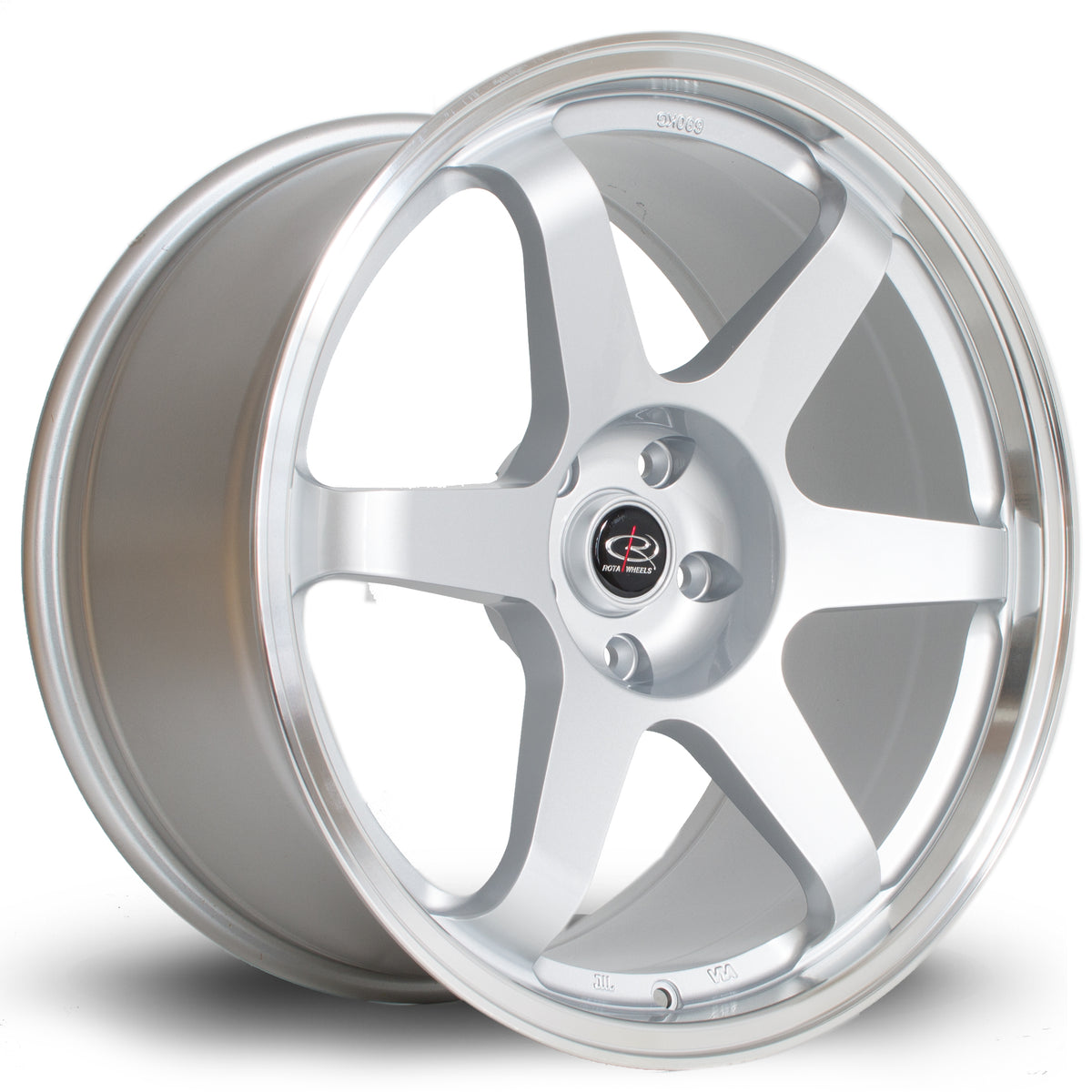 Llanta Rota Grid 19x9,5" 5x114.3 ET20 plata / labio pulido