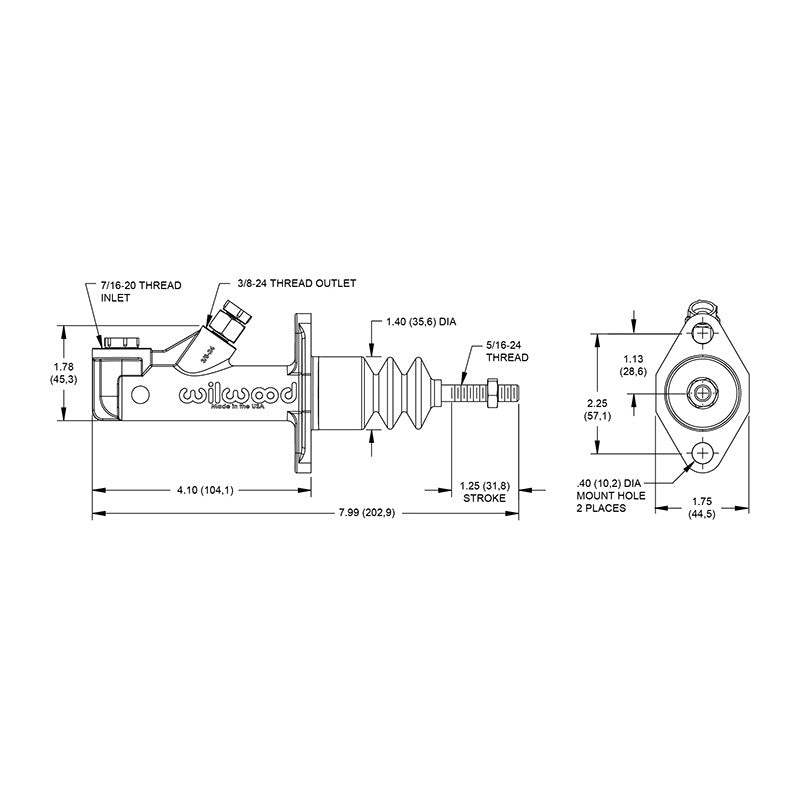 BOMBA DE FRENO WILWOOD 0.625" V2