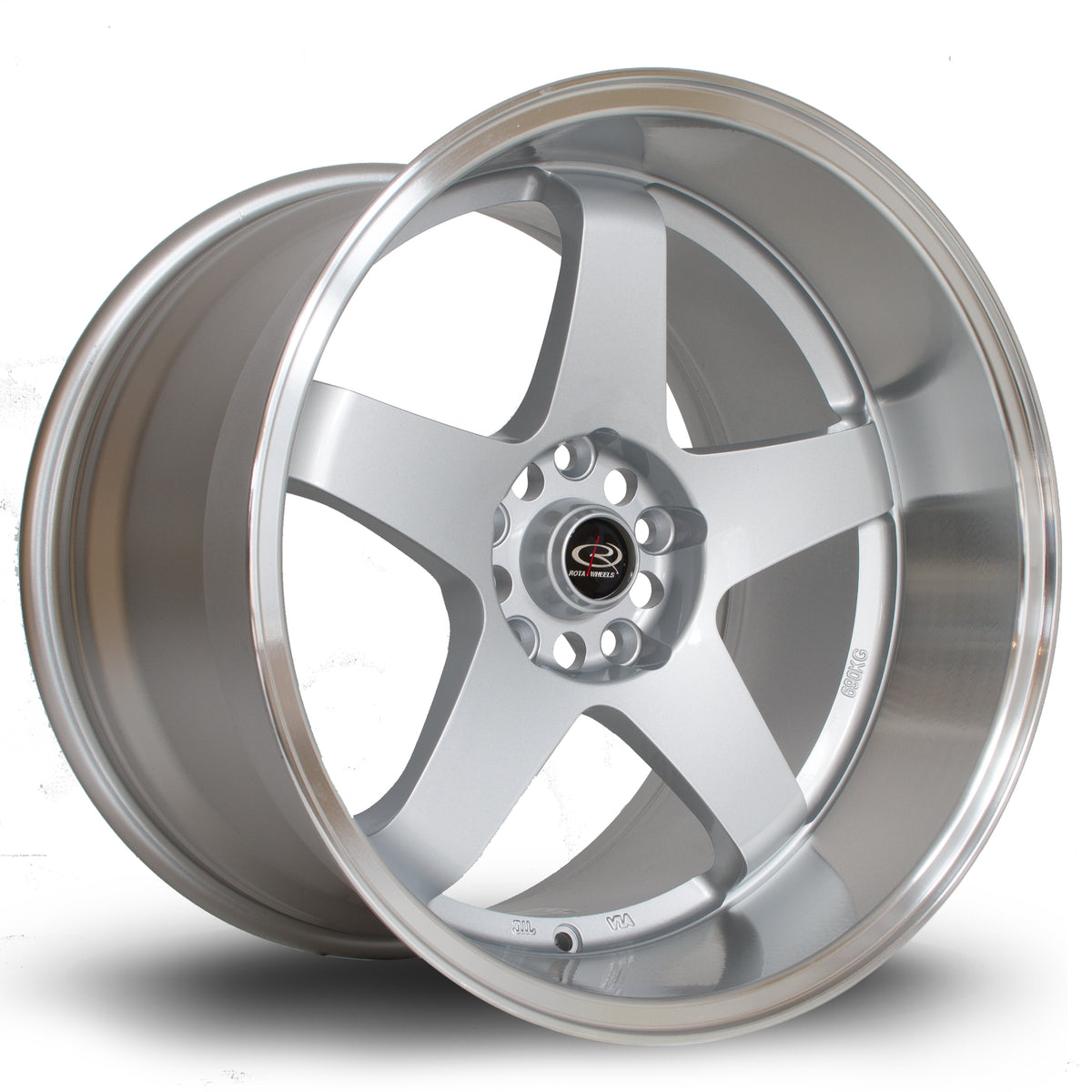Llanta Rota GTR-D 18x12" 5x114.3 ET20 plata / labio pulido
