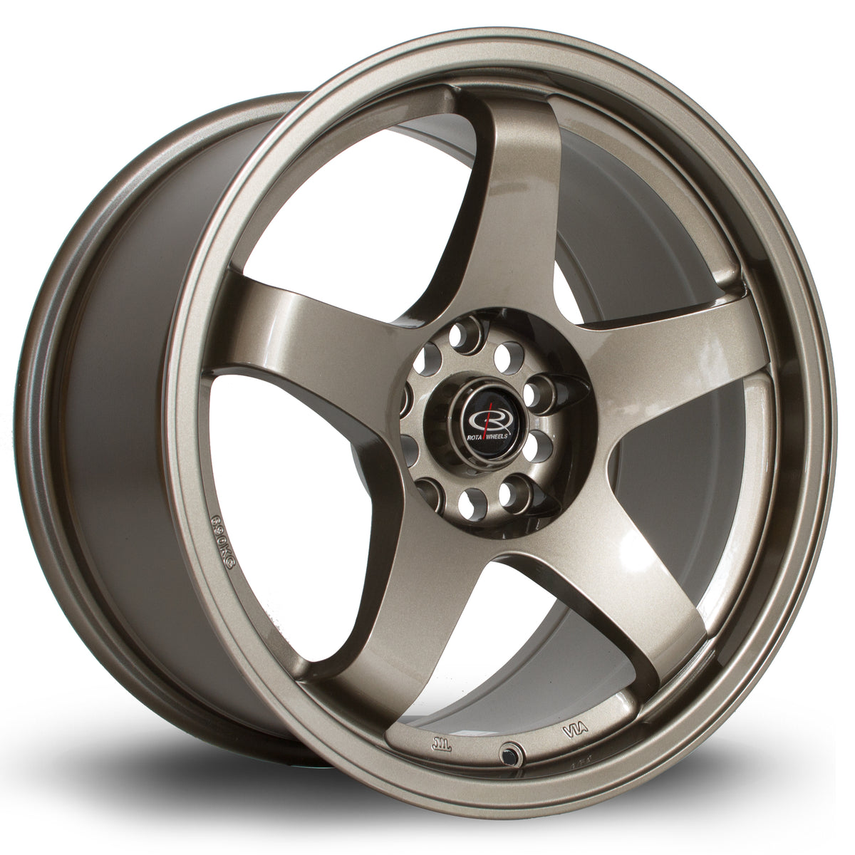 Llanta Rota GTR 17x9" 5x114.3 ET25 bronce