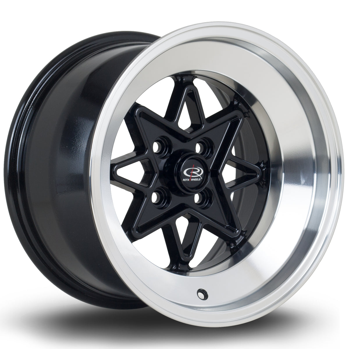 Llanta Rota Hachi 15x9" 4x100 ET0 negro mate