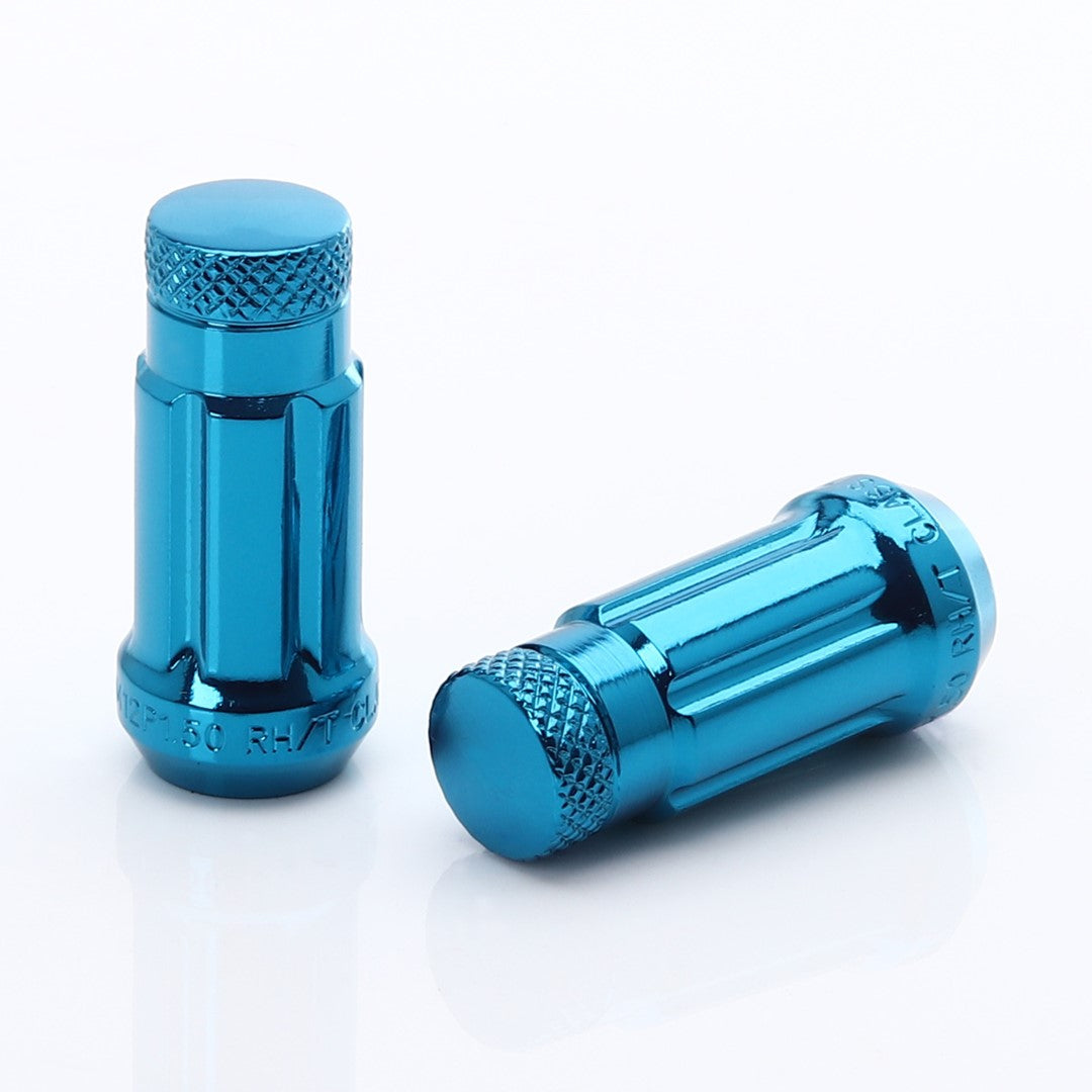 Tuercas de rueda de acero JN3 M12x1.5 en azul (20 unidades)