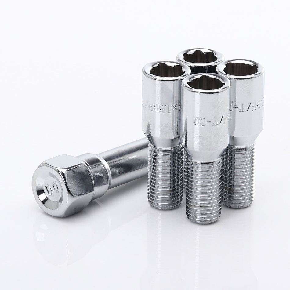 Silver ATB1 Anti-Theft Locking Bolts M12x1.5 (Set of 4)