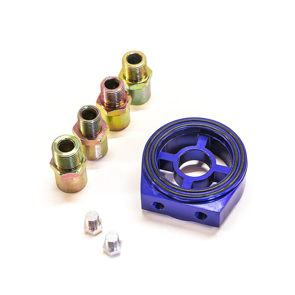 Sandwich Plate with 1/8" NPT Sensor Ports (Blue)