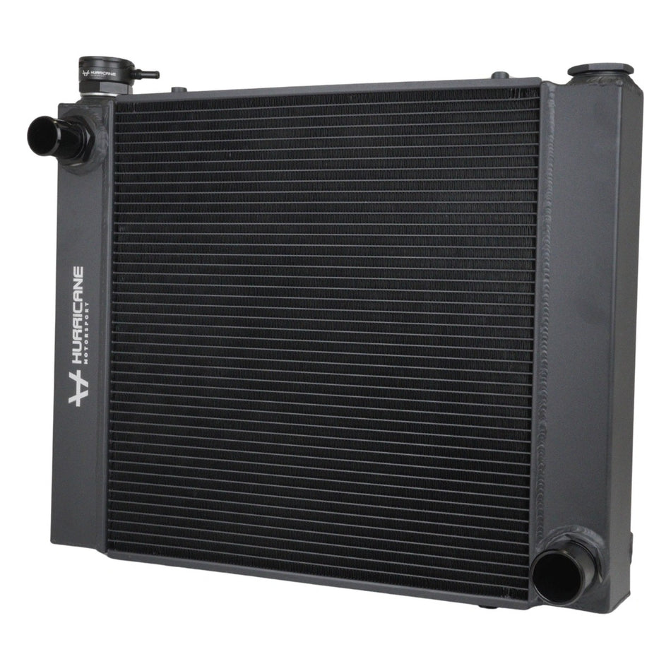 Radiador de agua Hurricane Motorsport High Flow universal AN20 580 x 460 mm negro