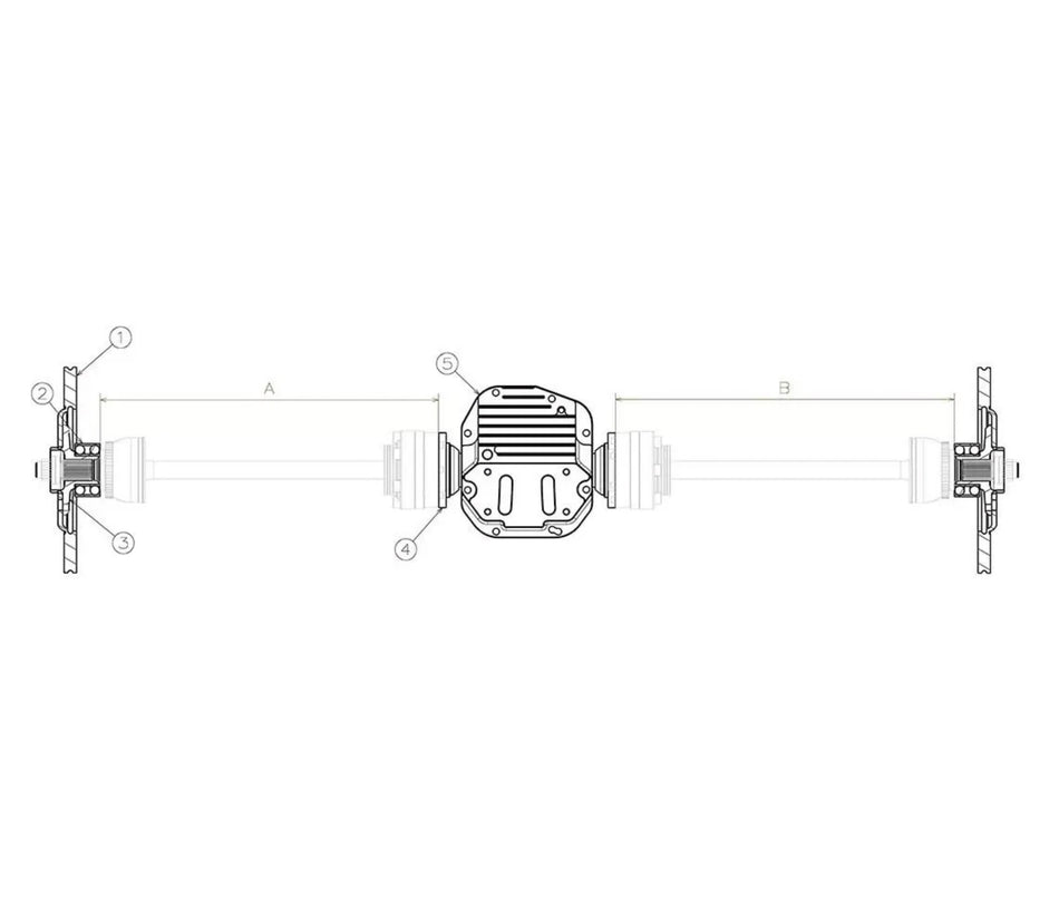 Wisefab Rear Halfshaft Kit for Toyota Supra A90