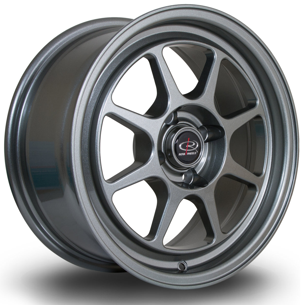 Llanta Rota Spec8 15x7" 4x100 ET35 gris oscuro