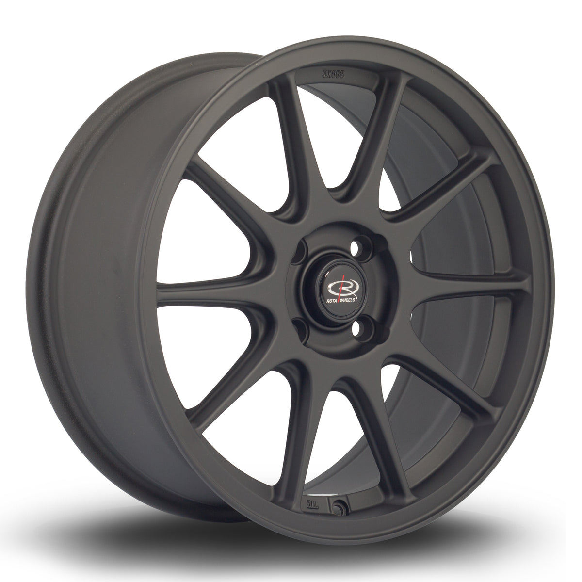Llanta Rota Strike 17x7,5" 4x108 ET40 negro mate