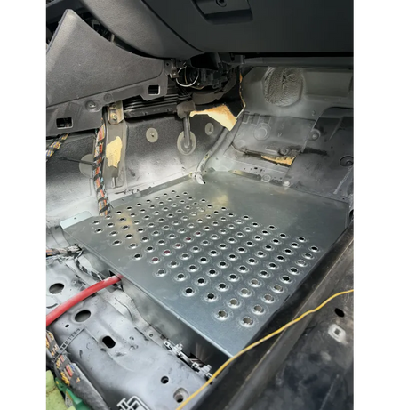 Suelo plano de acero negro BMW E39