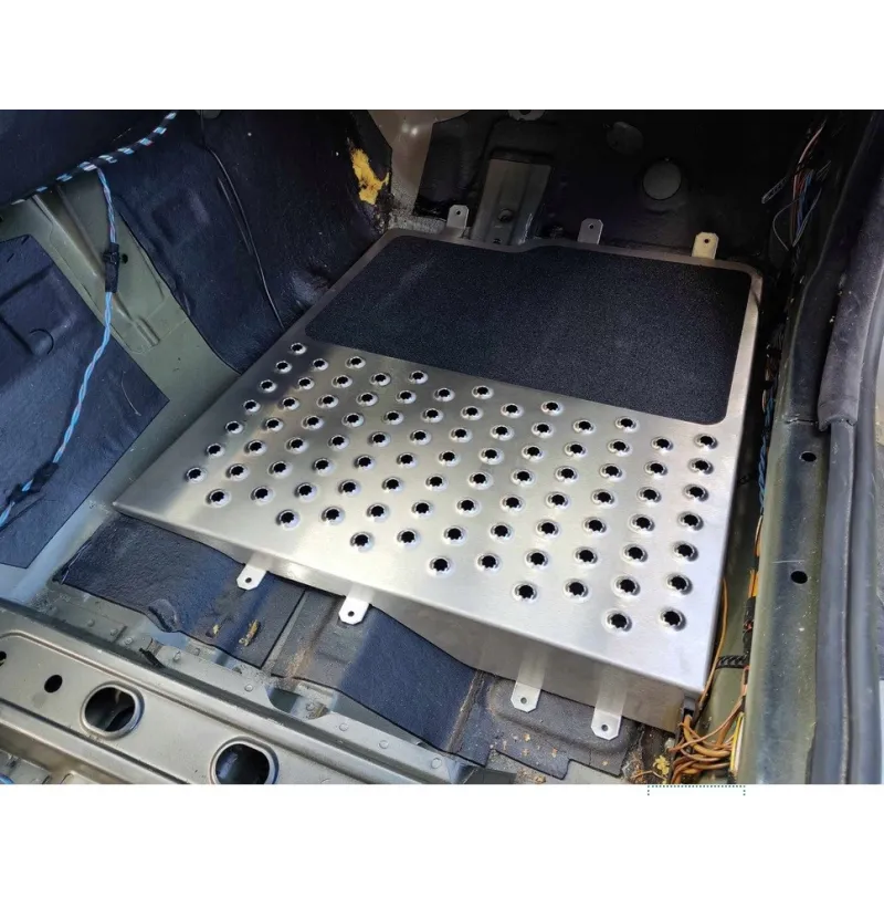 Suelo plano de acero negro BMW E46