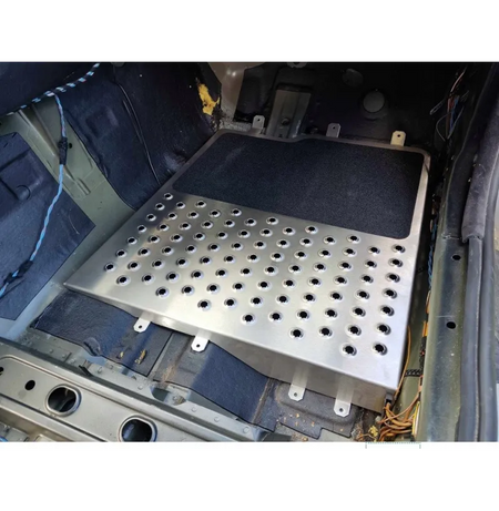 Suelo plano de acero negro BMW E9X