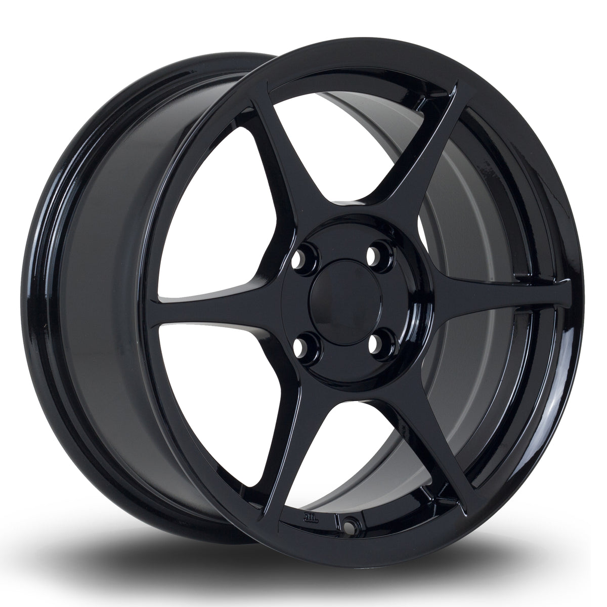 Llanta Rota TFS4 15x7" 4x100 ET38 negro brillo