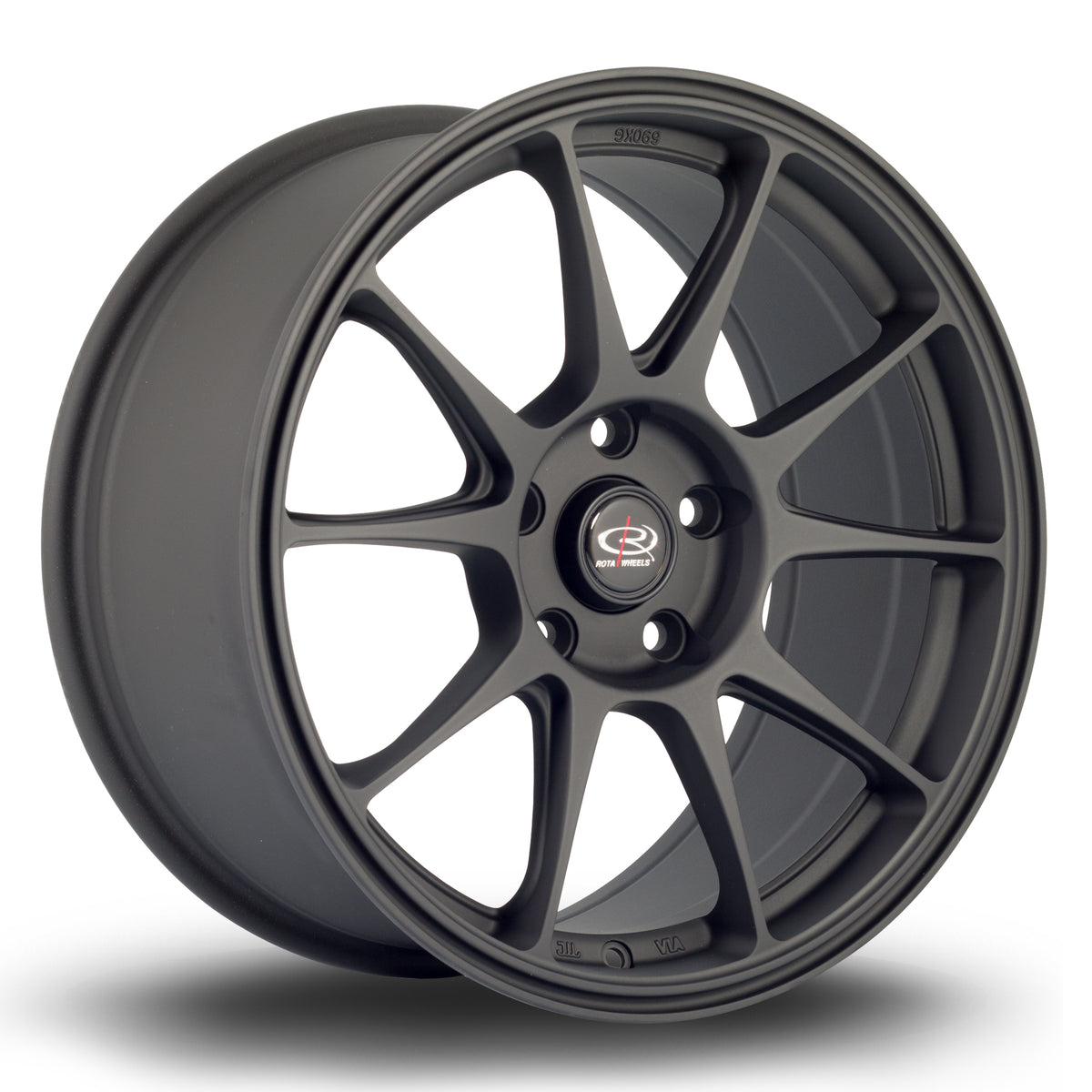 Llanta Rota Titan 17x8" 5x100 ET42 negro mate
