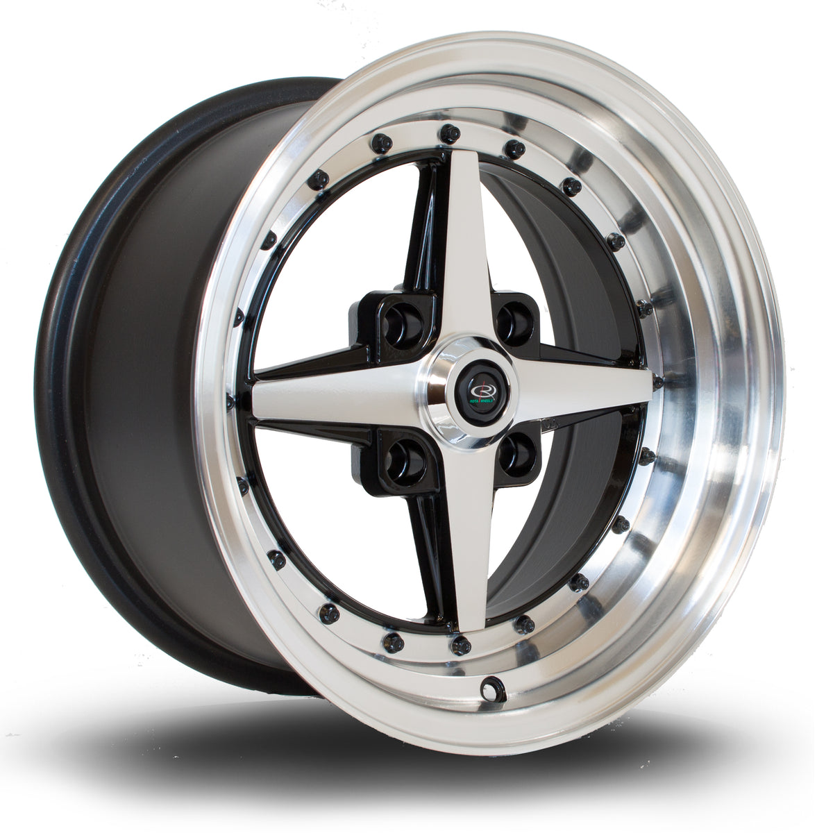 Llanta Rota Zero 15x8" 4x114.3 ET10 negro mate